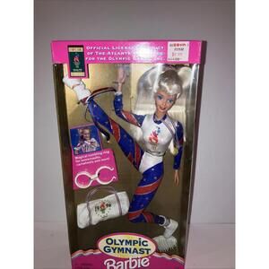 VINTAGE 1995 Mattel Barbie Olympic Gymnast Doll Atlanta Games Collectible NEW